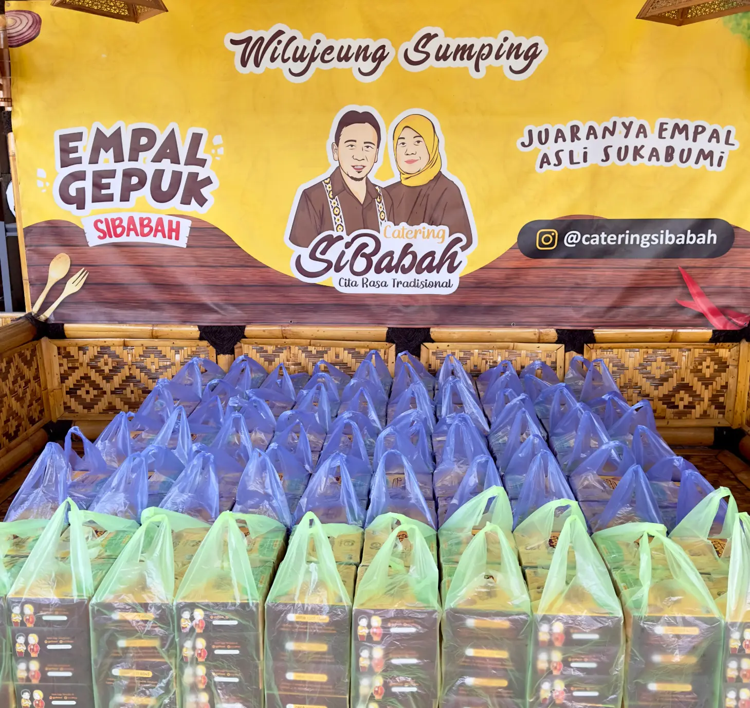Deretan Nasi Box Sibabah Quality Check Siap Antar